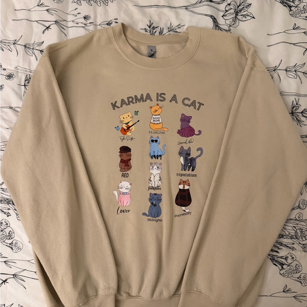 'Karma is a Cat' Taylor Swift Sweatshirt